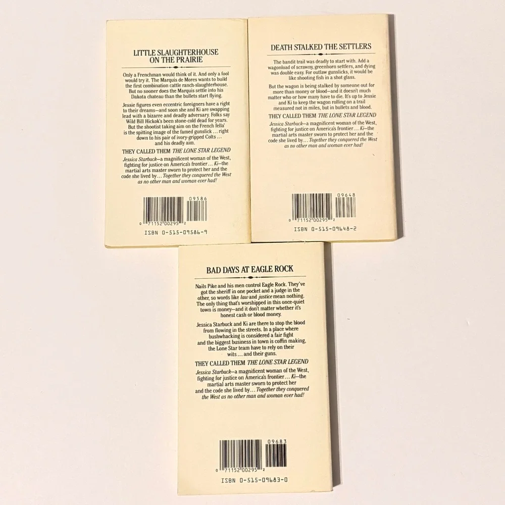 Lone Star Western Books Lot Wesley Ellis Vol 70 71 72 Jove Paperback Vintage